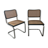 Pair of chairs Marcel Breuer Cesca B32