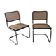 Pair of chairs Marcel Breuer Cesca B32