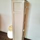 Antique tall cabinet painted white