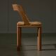 Lot de 3 chaises italiennes à dossier courbé en bois