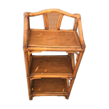Rattan and bamboo shelf