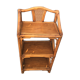 Rattan and bamboo shelf