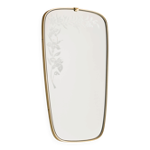 Framed metal mirror