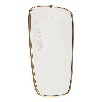 Framed metal mirror