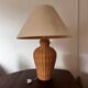 Vintage woven wicker lamp