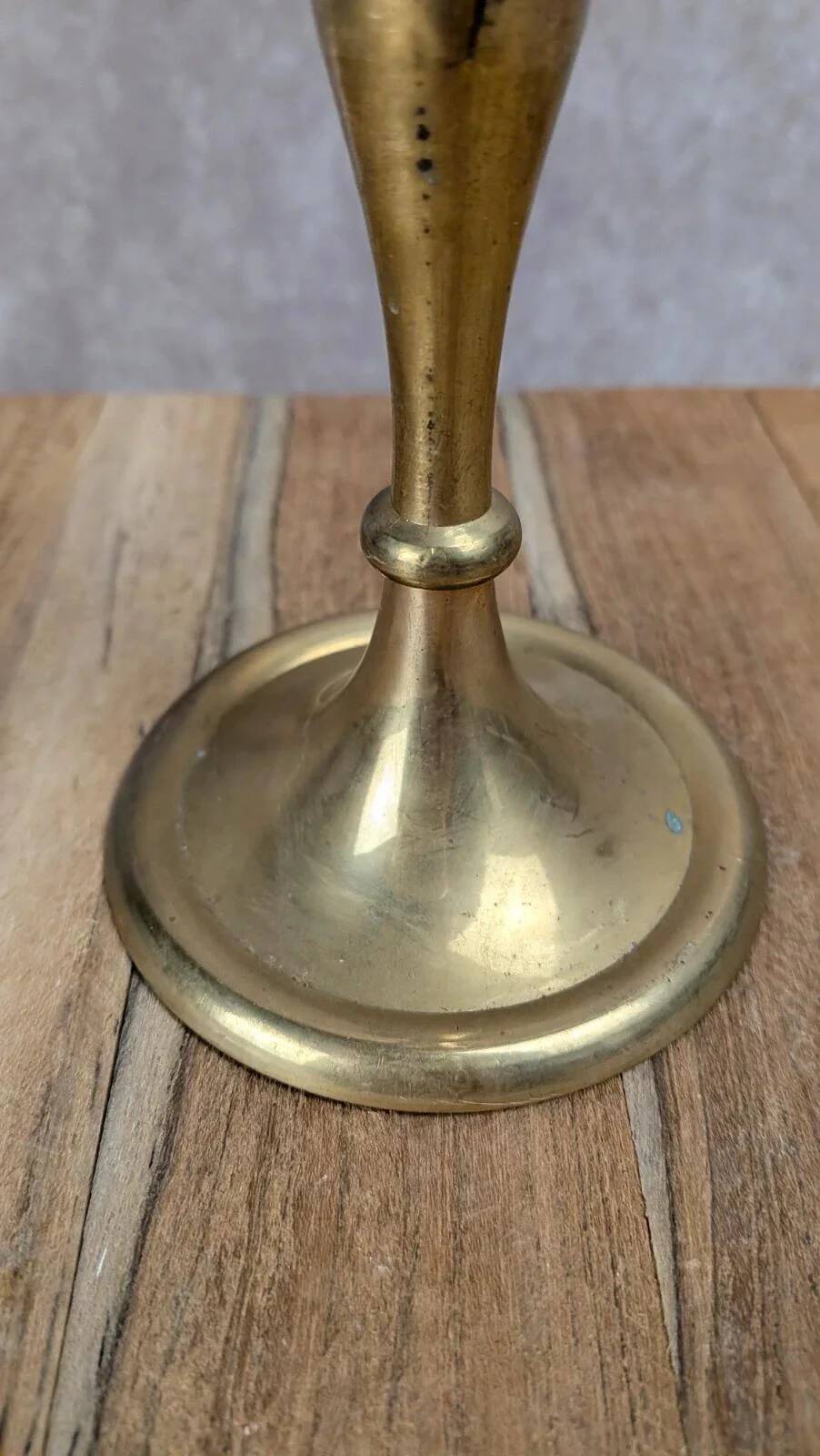 Antique brass candlestick