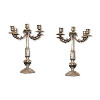 Pair of Louis XVI style chandeliers