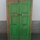 Old green wooden cabinet