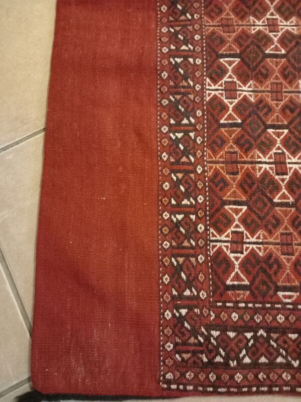Tapis oriental sacoche selle de dromadaire turkmen 75 cm X 112 cm