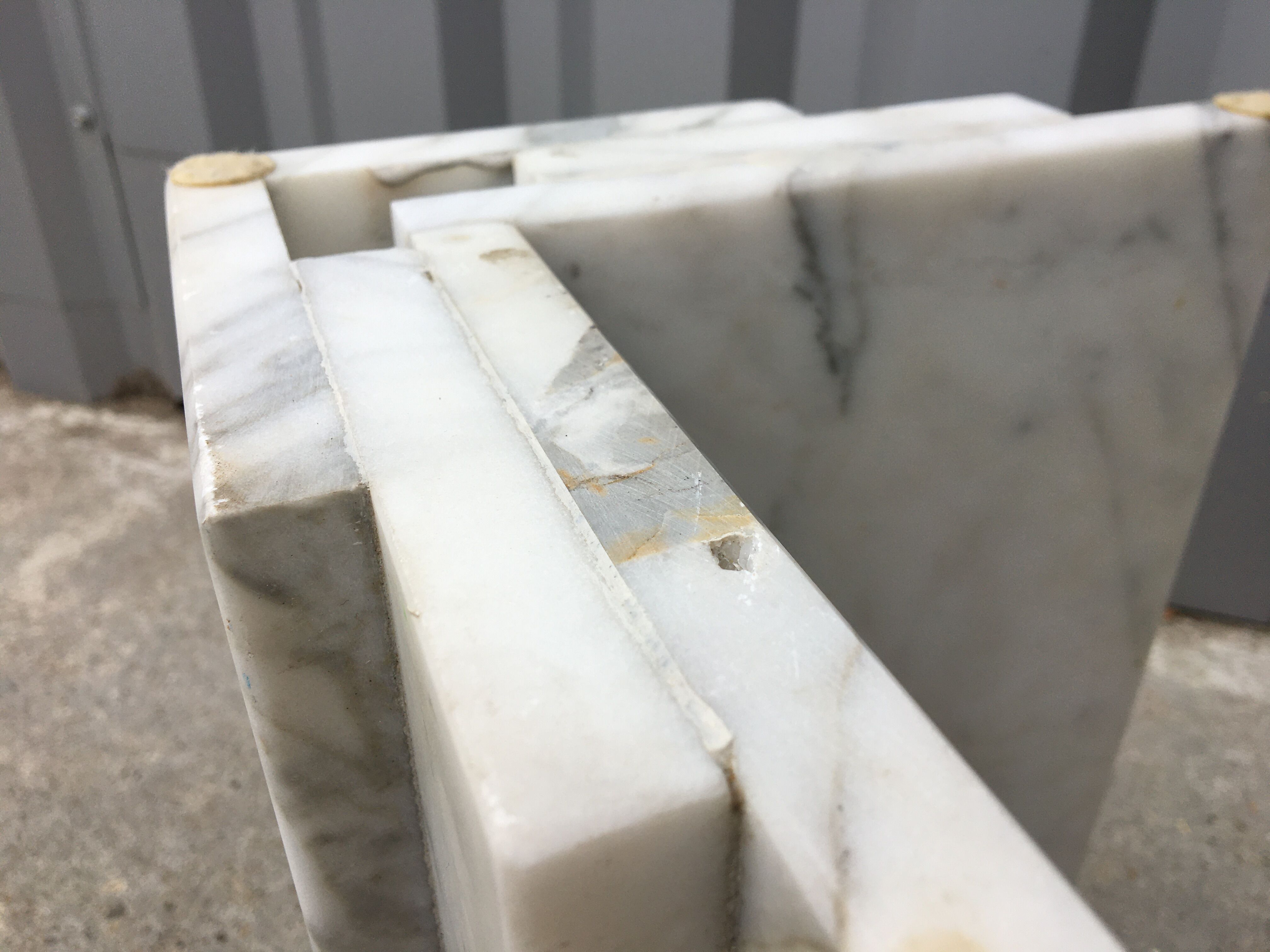 1970 marble coffee table