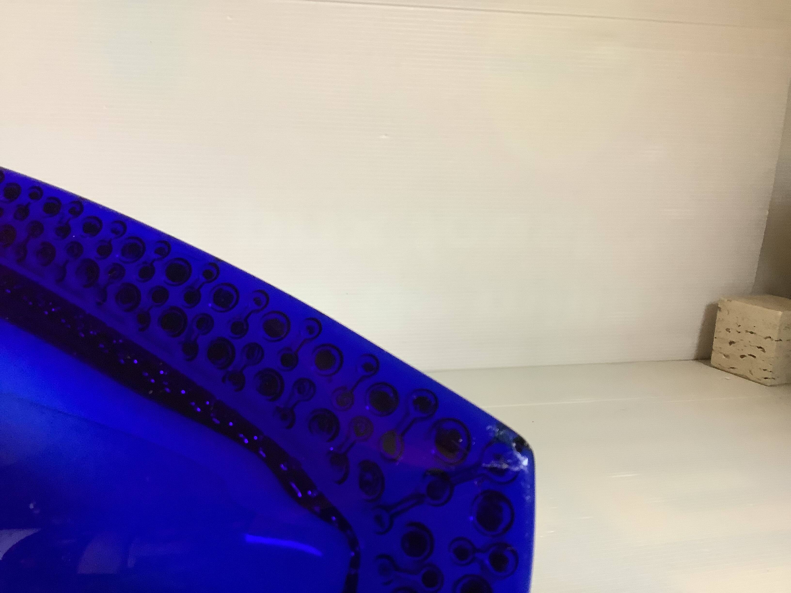 Grand vide poche bleu cobalt