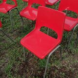 Set of 14 vintage kindergarten chairs