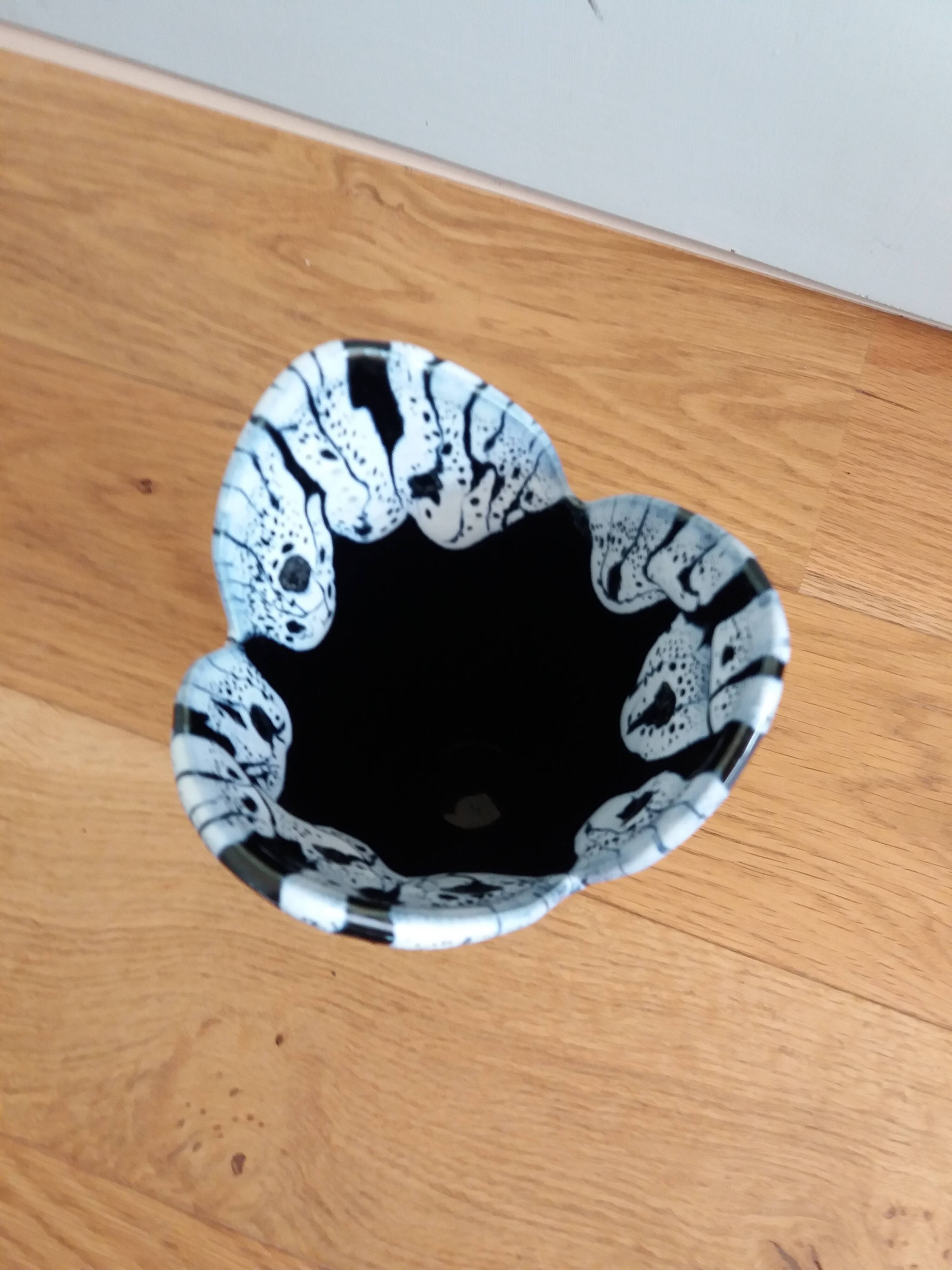 Vase céramique grès flammé
