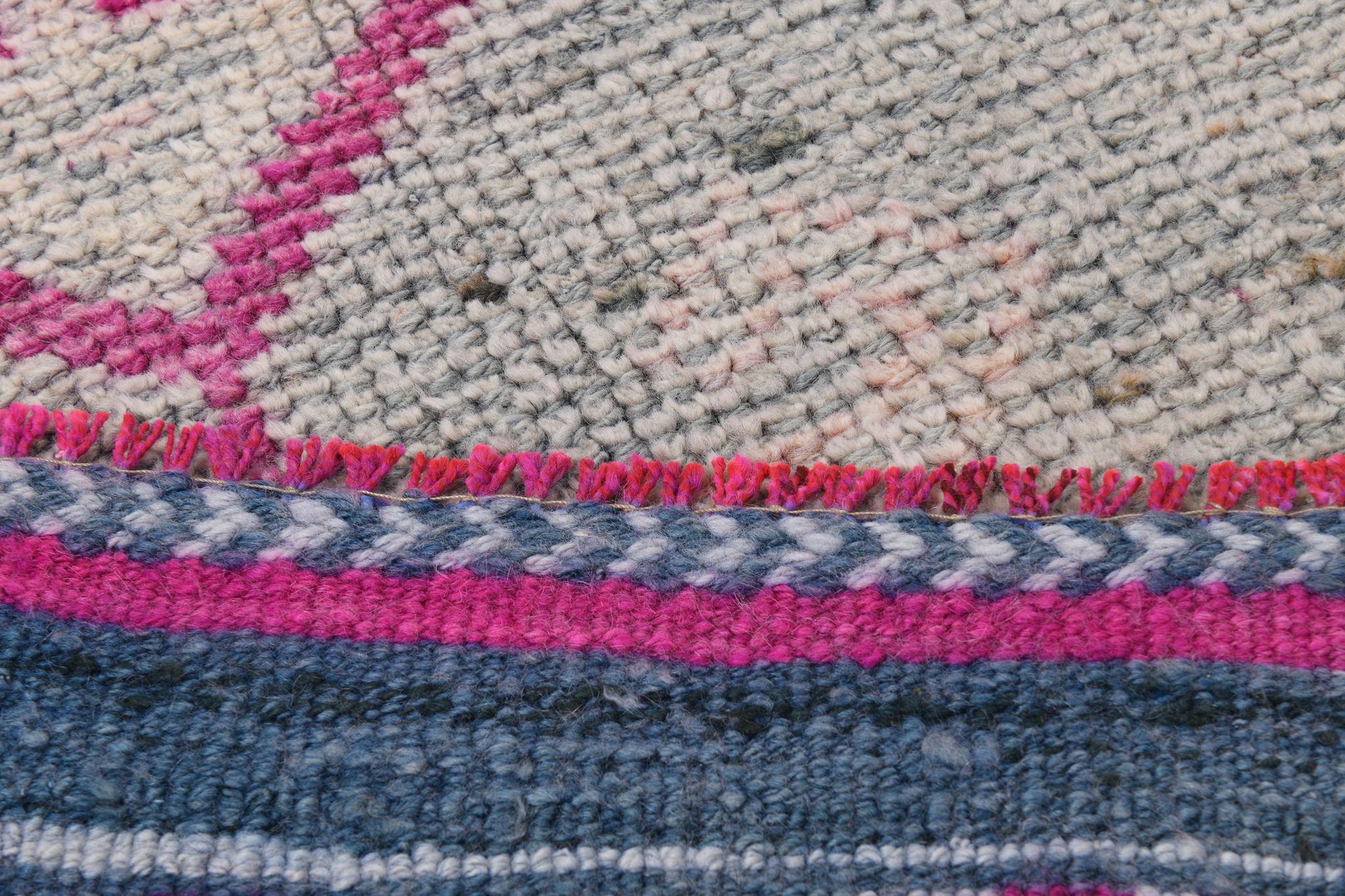 3x10 pastel wool vintage runner rug 309x98cm