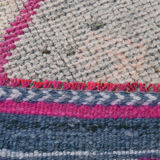 3x10 pastel wool vintage runner rug 309x98cm