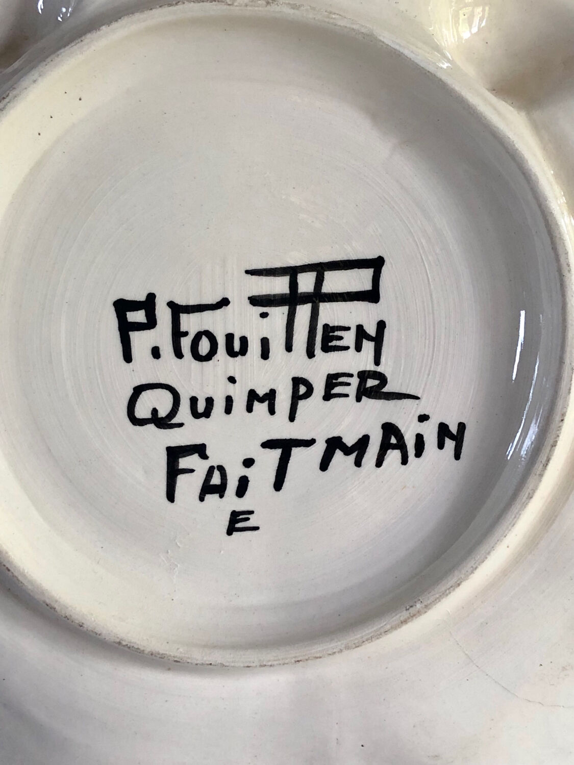 4 plates of oysters barbotine Paul Fouillen Quimper