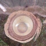 Pink bubble glass corolla vase