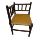 Corner chair wood turned 50s-60s