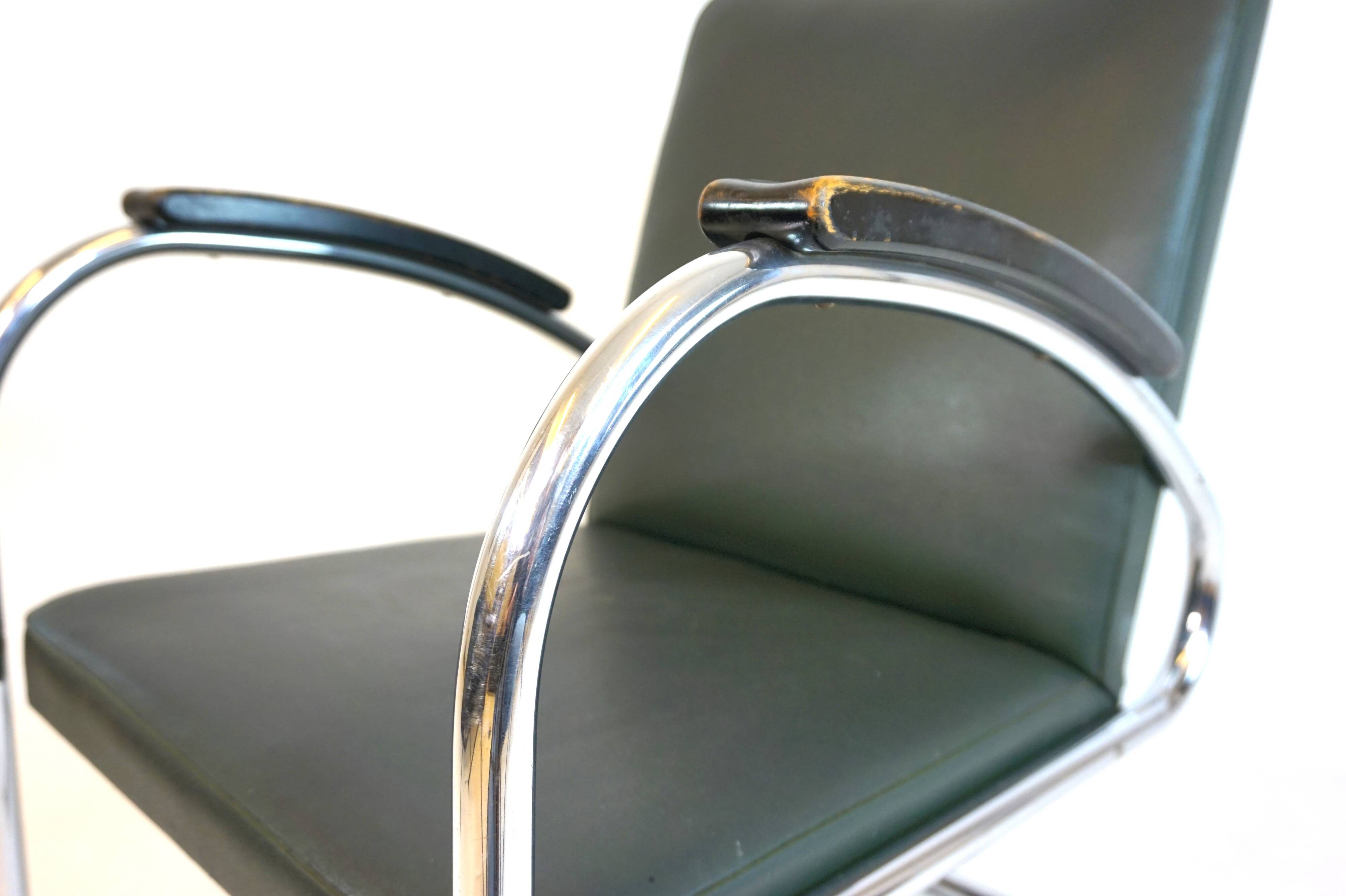 Fauteuil en acier tubulaire Mauser RS 7