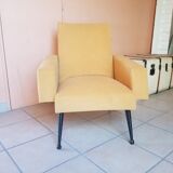 Wine armchair 60s fully restored