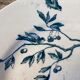 Small plate iron earth Jules Vieillard Bordeaux decorative blue