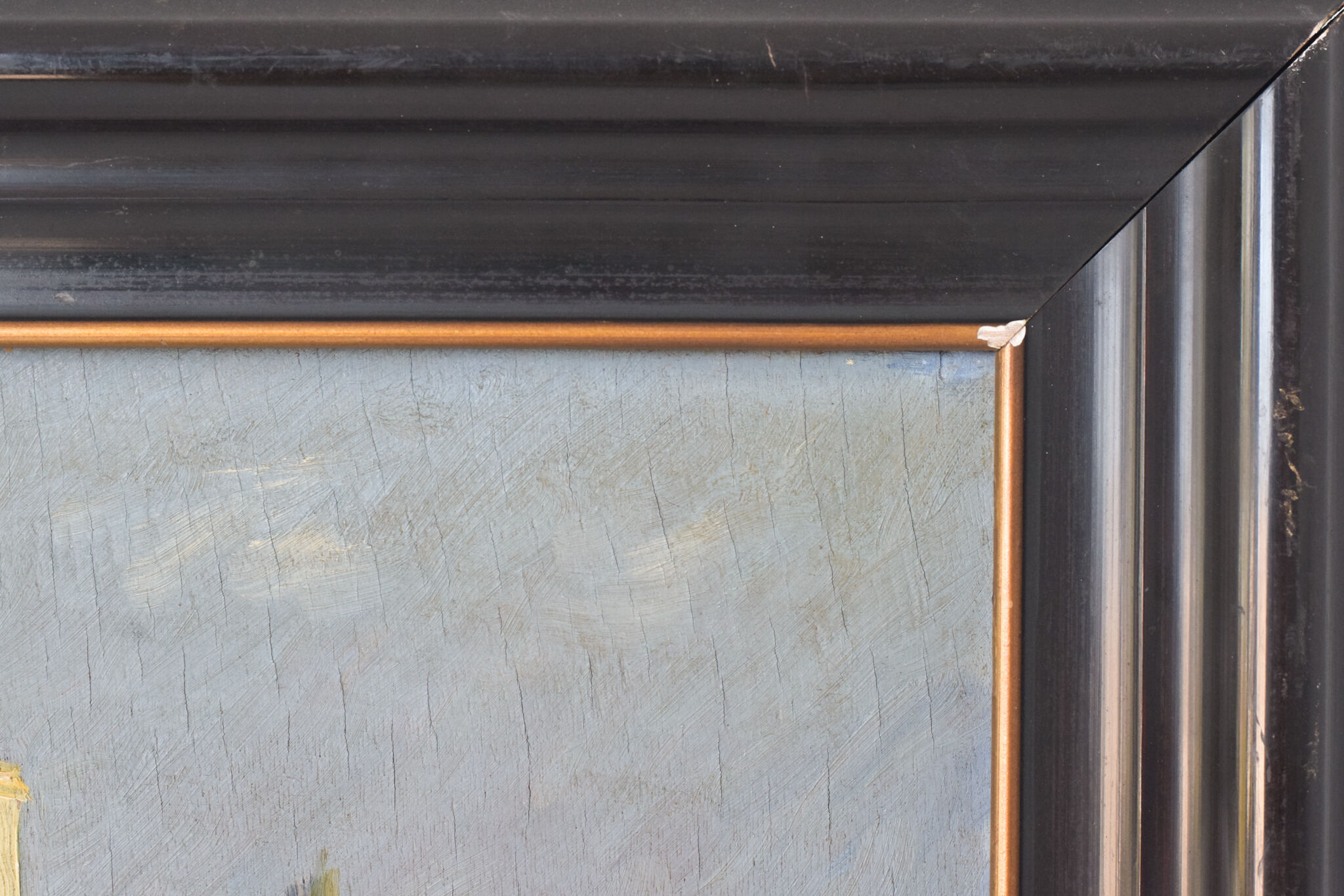 Landscape with village in golden light 'Sant Andreu de Salou'