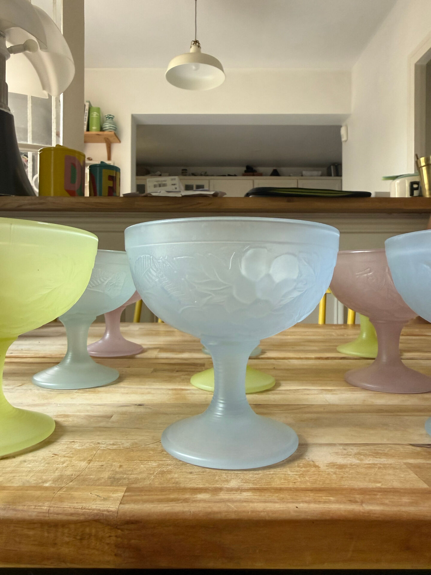 Lot de 11 coupes à glace Luminarc / arcoroc Pastel