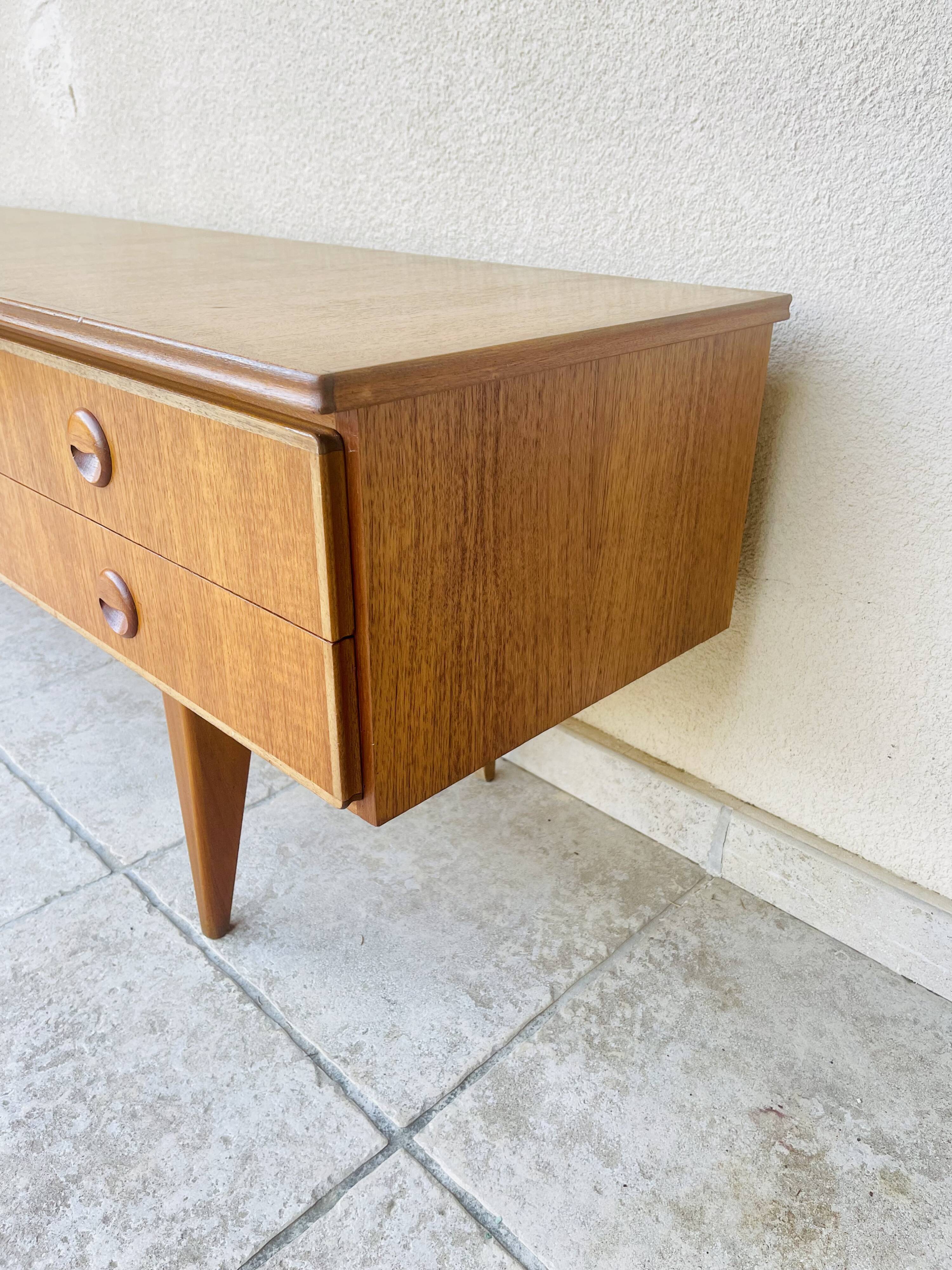 Scandinavian teak row