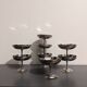 Set of 8 silver metal cups