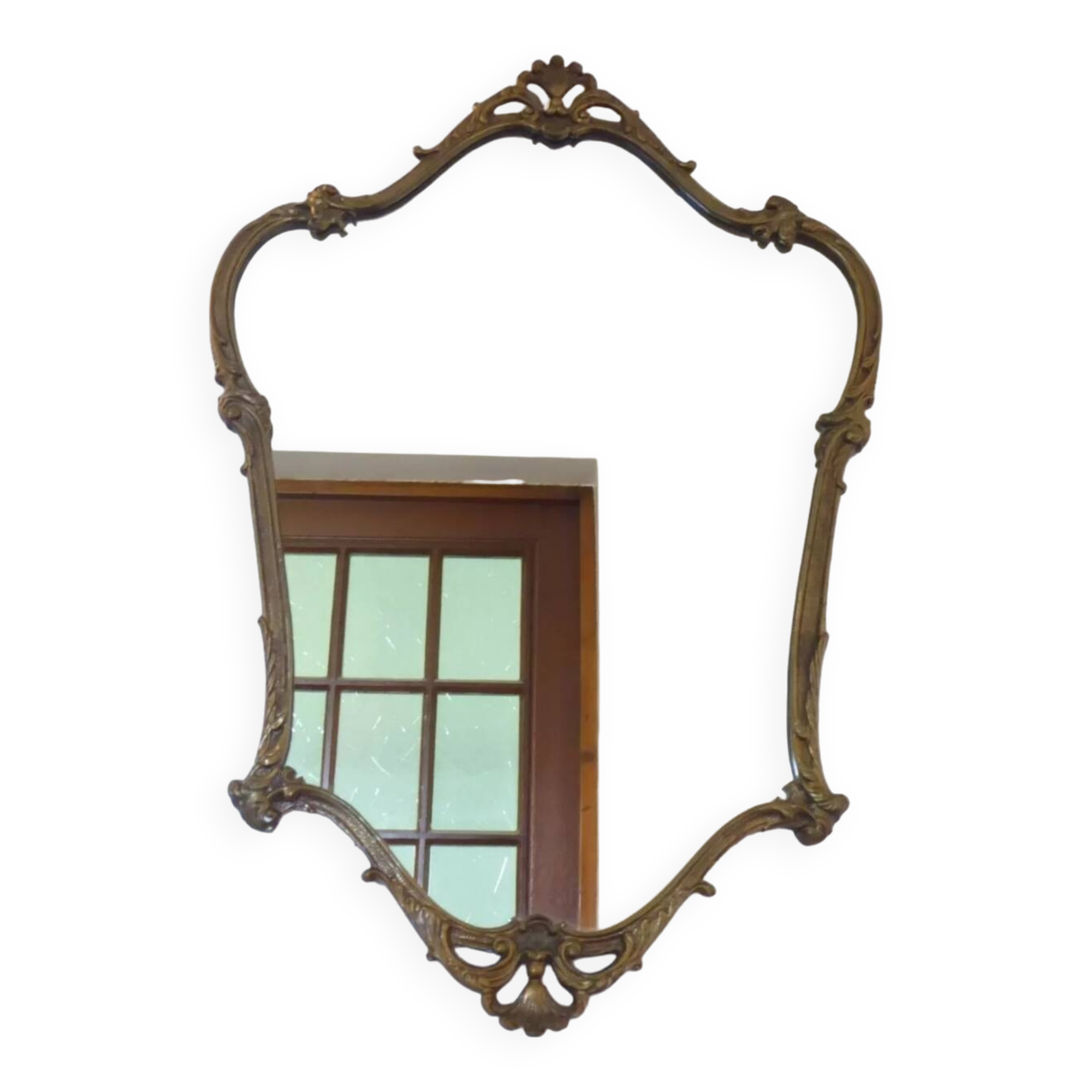 Bronze framed mirror