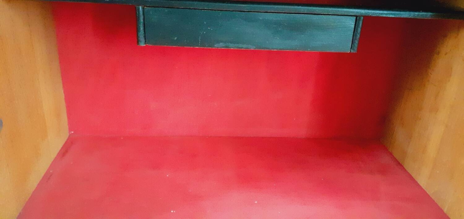 Meuble de bureau vintage année 50 en chêne
