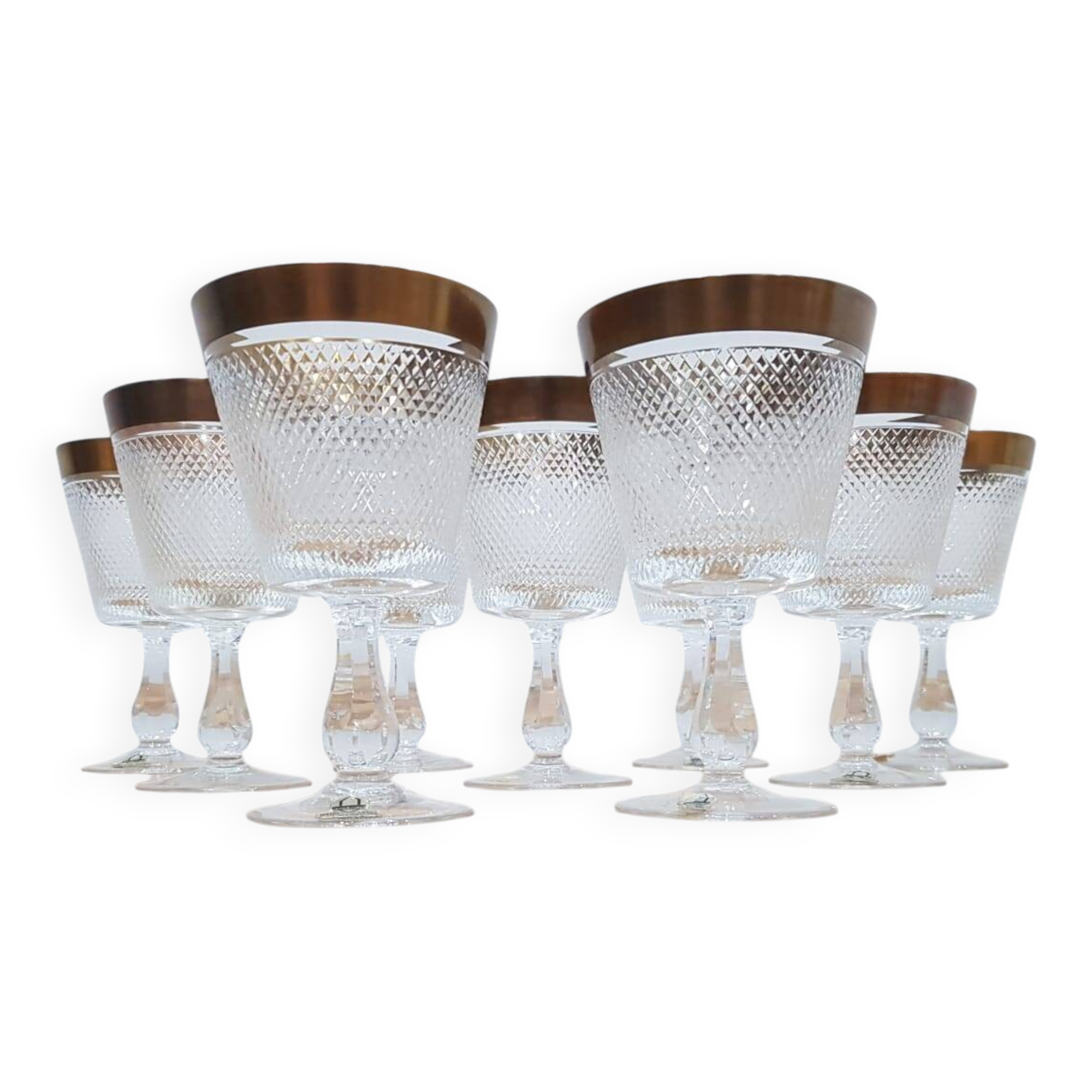 Rheinkristall crystal glasses, Germany, 1950s/60s.