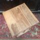 English bookcase on oak wheels