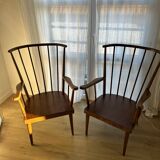 Paire de fauteuils Baumann