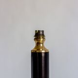 Leather lamp base, Le Tanneur (attr.), France, 1950s/1960s