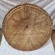 Braided Asian rattan hat from 1970