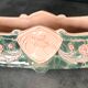 Jardinière with ceramic handles enameled vintage polychrome paint 39.5 cm