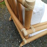 Pair of Lyda Levi armchairs for Mc Guire bamboo Italy Milan