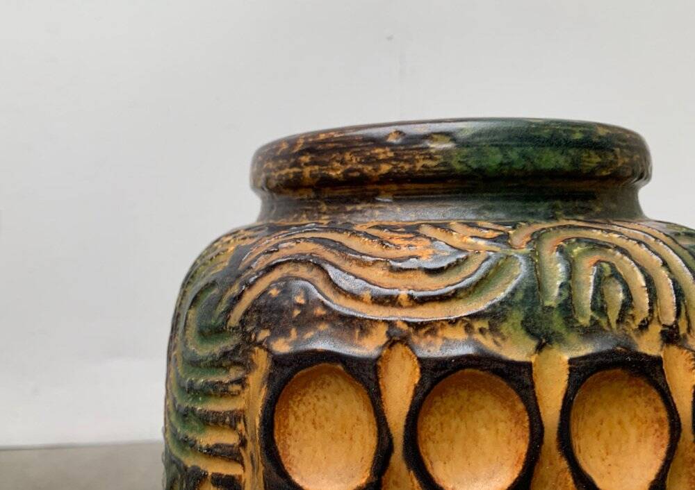 Brutalist pedestal vase by Dümler & Breiden, mid-century, 1960s.