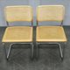 Pair of Italian Cesca Cantilever Chairs after Marcel Breuer, 1970s