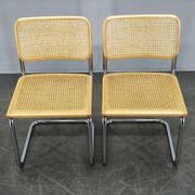 Pair of Italian Cesca Cantilever Chairs after Marcel Breuer, 1970s