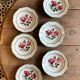 Lot de 6 assiettes creuses Monique de Digoin Sarreguemines