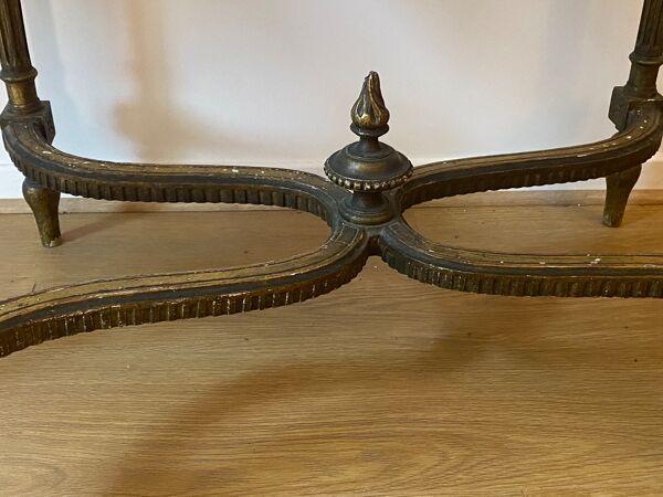 Table de milieu console plateau marbre