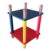 Bedside table "pencil" Pierre Sala 1980.