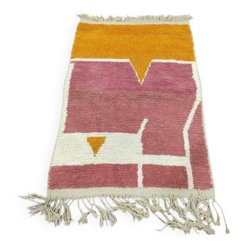 Handmade Beni Ouraine rug, size 100 x 200 cm
