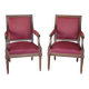 Pair of Louis XVI style armchairs