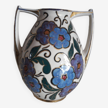 Vintage ceramic vase signed Alpho
