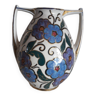 Vase vintage en céramique signé Alpho