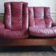 Windsor Ekornes Stressless leather lounge sofa. Norway around 1990.