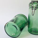 Trio of Durfor glass jars